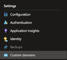 azure function settings