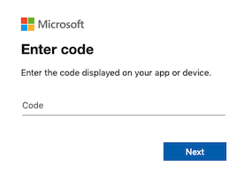 azure login device code