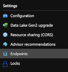 azure storage account endpoints