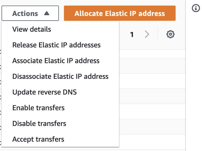 aws elastic ip associate